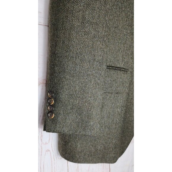 Oscar De La Renta Men's 100% Wool 3-Button 44R Vintage Sport Coat Dress Jacket - Picture 4 of 14